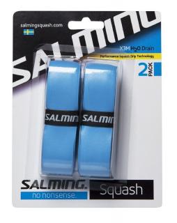 SALMING Squash X3M H20DrainGrip Cyan Blue 2-pack