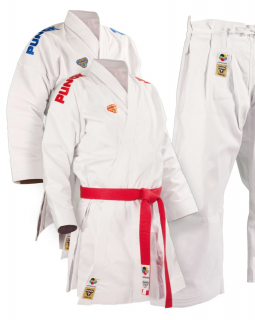 SET KARATE1 PUNOK KATA GOLD kimono, 2 kabáty, 1 kalhoty Velikost: 140