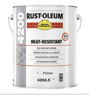 Antikorozní tepelně odolný základový nátěr oranžový Rust-Oleum 4268 Heat-Resistant Primer / 5 L