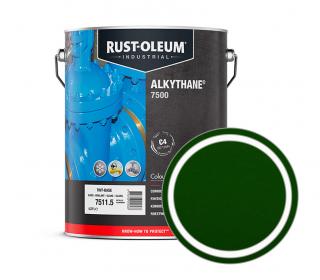 Antikorozní vrchní lak Alkyton Rust-Oleum 7500 Balení: 5 L, Barva: RAL6009 Jedlová zelená, Úroveň lesku: Lesk