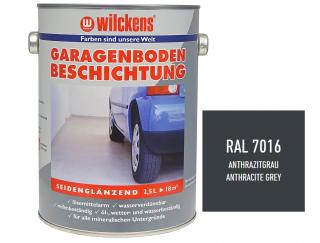 Barva na garážové betonové podlahy WILCKENS Garagen Boden Beschichtung 2,5L Barva: RAL7016 Grey