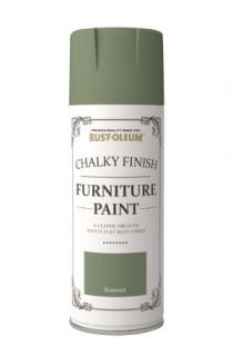 Barva na nábytek ve spreji Rust-Oleum Chalky Finish Furniture Paint, křídový mat, 400 ml Barva: Bramwell / šedozelená