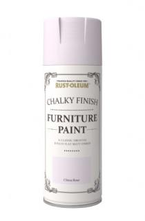 Barva na nábytek ve spreji Rust-Oleum Chalky Finish Furniture Paint, křídový mat, 400 ml Barva: China Rose / čínská růže