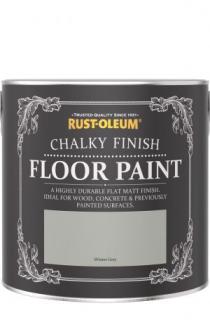 Barva na podlahy Rust-Oleum Chalky Finish Floor Paint Barva: Winter Grey/ zimní šedá, Velikost: 2,5 l