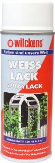 Bílá barva ve spreji polomatná Wilckens Weisslack Spray Seidenmatt 400ml