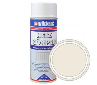 Bílá lesklá barva na topení ve spreji WILCKENS Heizkoerper Lackspray 400 ml Barva: WILCKENS Heizkoerper Lackspray glaenzend lesk 400 ml krémové bílá