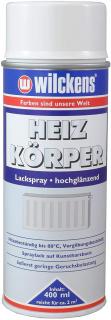 Bílá polomatná barva na topení ve spreji WILCKENS Heizkoerper Lackspray 400 ml