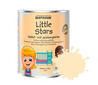 Certifikovaná barva na dětský nábytek a hračky Rust Oleum Little Stars Balení: 250 ml, Barva: Golden Locks/ Goldene Locken/ Zlatovláska