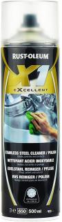 Čistič nerezové oceli ve spreji Rust-Oleum X1 eXcellent Stainless Steel Cleaner/Polish / 500 ml