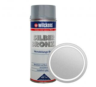 Dekorační barva ve spreji efekt stříbrný bronz WILCKENS Silberbronze 400 ml