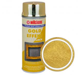 Dekorační barva ve spreji efekt zlatý chrom WILCKENS Gold Effekt 400 ml