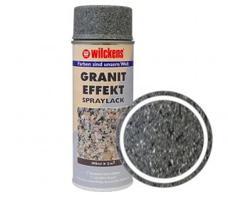 Dekorační barva ve spreji s efektem šedá žula WILCKENS Granit Effekt Hobby-Lackspray 400 ml Barva: Tmavší šedá žulová