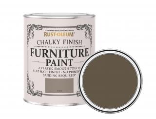 Křídová matná barva na nábytek Rust-Oleum Chalky Finish Furniture Paint Balení: 125 ml, Barva: Cocoa / kakao