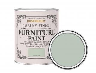 Křídová matná barva na nábytek Rust-Oleum Chalky Finish Furniture Paint Balení: 125 ml, Barva: Laurel Green / vavřínově zelená