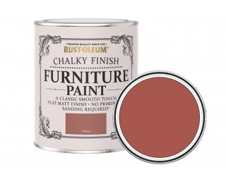 Křídová matná barva na nábytek Rust-Oleum Chalky Finish Furniture Paint Balení: 125 ml, Barva: Salmon / losos