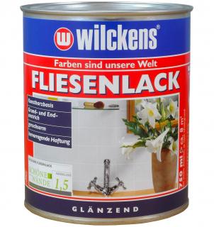 Německá barva na dlaždičky, obklady a kachličky WILCKENS Fliesenlack Balení: 750 ml, Barva: Krémově bílá RAL 9001 / lesk