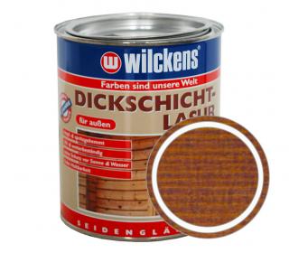 Německá silnovrstvá lazura WILCKENS Dickschicht Lasur Balení: 750 ml, Barva: odstín Ořech (Nussbaum)