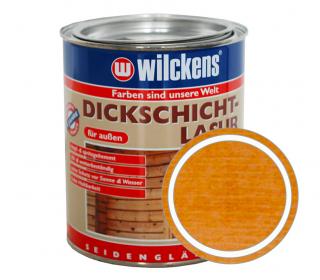 Německá silnovrstvá lazura WILCKENS Dickschicht Lasur Balení: 750 ml, Barva: odstín Pinie (Kiefer)