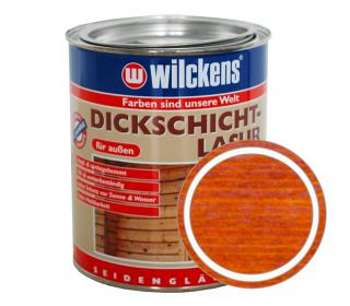 Německá silnovrstvá lazura WILCKENS Dickschicht Lasur Balení: 750 ml, Barva: odstín Teak