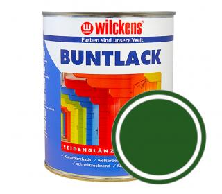 Německá syntetická vrchní barva pololesk Wilckens Buntlack Seidenglaenzend 750 ml Barva: RAL 6002 - listová zelená