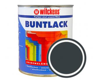 Německá syntetická vrchní barva pololesk Wilckens Buntlack Seidenglaenzend 750 ml Barva: RAL 7016 - antracitová šedá