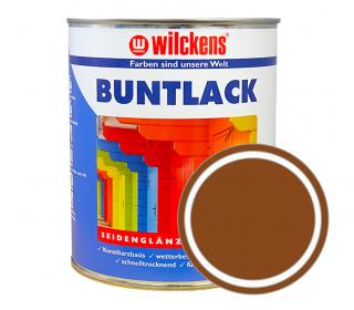 Německá syntetická vrchní barva pololesk Wilckens Buntlack Seidenglaenzend 750 ml Barva: RAL 8003 - antuková hnědá