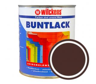 Německá syntetická vrchní barva pololesk Wilckens Buntlack Seidenglaenzend 750 ml Barva: RAL 8017 -čokoládová hnědá