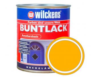 Německá syntetická vrchní barva vysoký lesk Wilckens Buntlack Hochglaezend 750 ml Barva: RAL 1021 - žlutá hořčičná