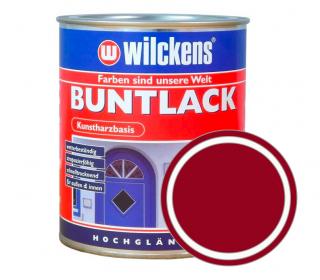 Německá syntetická vrchní barva vysoký lesk Wilckens Buntlack Hochglaezend 750 ml Barva: RAL 3003 - rubínová