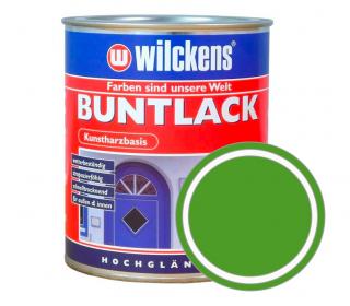 Německá syntetická vrchní barva vysoký lesk Wilckens Buntlack Hochglaezend 750 ml Barva: RAL 6018 - zelenožlutá