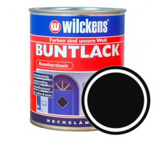 Německá syntetická vrchní barva vysoký lesk Wilckens Buntlack Hochglaezend 750 ml Barva: RAL 9005 - černá