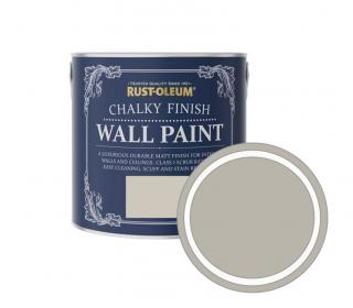 Omyvatelná barva na stěny a stropy Rust-Oleum Chalky Finish Wall Paint Balení: 1L, Barva: Collar Grey / Warm Grijs / teplá šedá