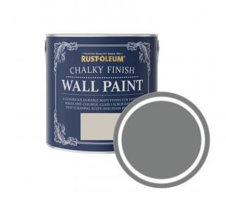 Omyvatelná barva na stěny a stropy Rust-Oleum Chalky Finish Wall Paint Balení: 1L, Barva: Torch Grey / Schaduw Grijs / šedý stín