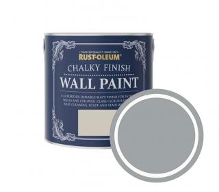 Omyvatelná barva na stěny a stropy Rust-Oleum Chalky Finish Wall Paint Balení: 2,5L, Barva: Mineral Grey/ tmavě šedá