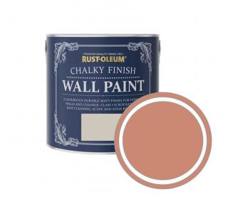 Omyvatelná barva na stěny a stropy Rust-Oleum Chalky Finish Wall Paint Balení: 2,5L, Barva: Ravijnrood/ červenohnědá