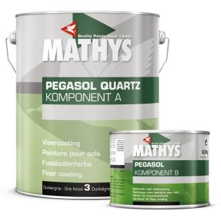 Protiskluzový nátěr na venkovní podlahy Rust-Oleum Mathys Pegasol Quarz šedý Dunkegrau/ 7,5 KG