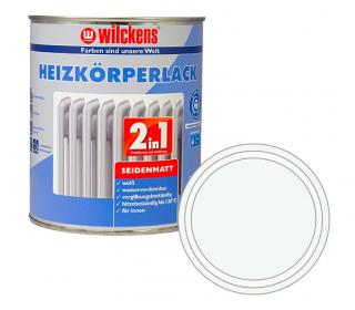 Samozákladující bílá barva na topení polomatná WILCKENS 2v1 Heizkoerperlack seidenmatt 375 ml