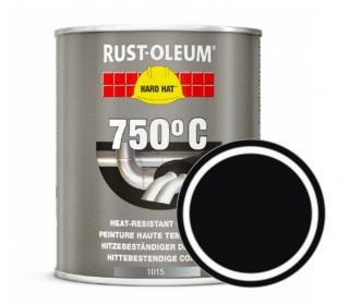 Tepelně odolná barva Rust-Oleum Heat Resistant 750°C Balení: 0,75 L, Barva: Matná černá (Matt Black)