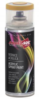 Víceúčelová armádní matná akrylová maskovací barva ve spreji AMBRO-SOL Multipurpose Acrylic Paint 400 ml Barva: RAL 1002 MAT pískově žlutá