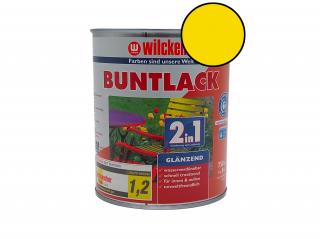 Vodouředitelná univerzální akrylátová lesklá barva 2v1 Wilckens Buntlack Balení: 750 ml, Barva: RAL 1021 žlutá