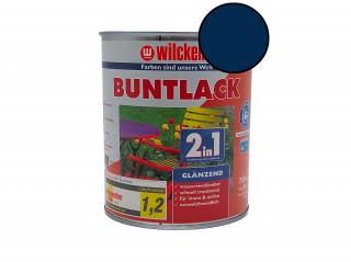 Vodouředitelná univerzální akrylátová lesklá barva 2v1 Wilckens Buntlack Balení: 750 ml, Barva: RAL 5010 modrá