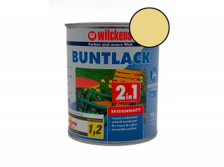 Vodouředitelná univerzální akrylátová matná barva 2v1 Wilckens Buntlack Balení: 750 ml, Barva: RAL 1015 krémově žlutá