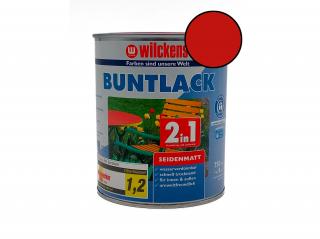 Vodouředitelná univerzální akrylátová matná barva 2v1 Wilckens Buntlack Balení: 750 ml, Barva: RAL 3000 červená