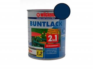 Vodouředitelná univerzální akrylátová matná barva 2v1 Wilckens Buntlack Balení: 750 ml, Barva: RAL 5010 modrá