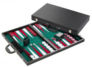 Backgammon, grün, Turnier, Kunstleder