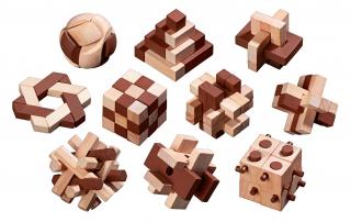 Holzpuzzle Sortiment 10 Puzzle