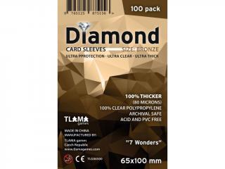 Obaly na karty Diamond Bronze:  7 Wonders  (65x100 mm)