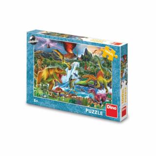 Puzzle Boj dinosaurů 100 xl dílků