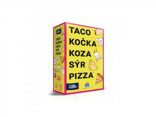 Taco, kočka, koza, sýr, pizza