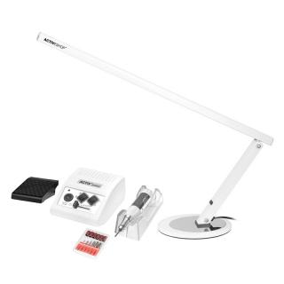 Profesionální bruska na nehty POWER JD500 WHITE+Lampa SLIM 20W bílá